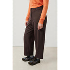 High-Waisted Trousers - Cacao - Women