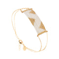 Bracelet Kara Doré Blanc