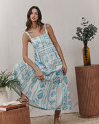 Kareen Long Dress - Ecru