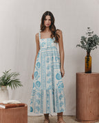 Kareen Long Dress - Ecru