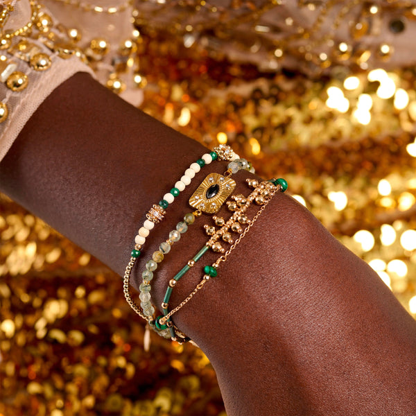 Pulsera Rígida Karmelia Verde