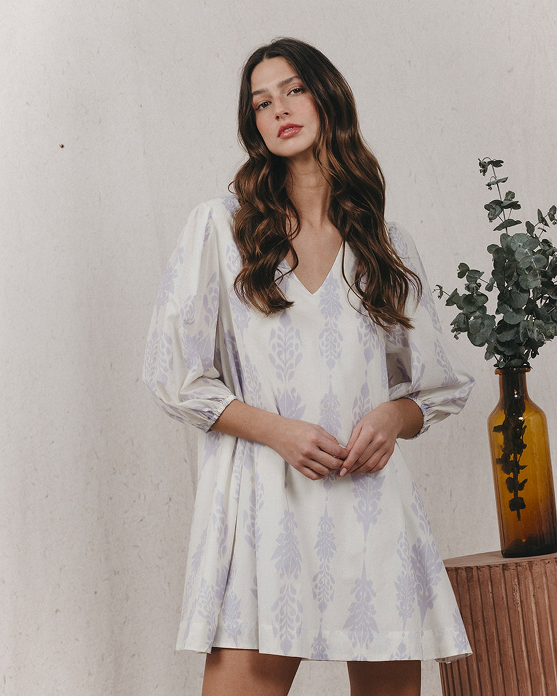 Vestido Corto Karmique - Crudo