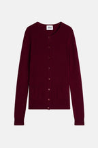 Cardigan Col Rond - Katharine - Bordeaux