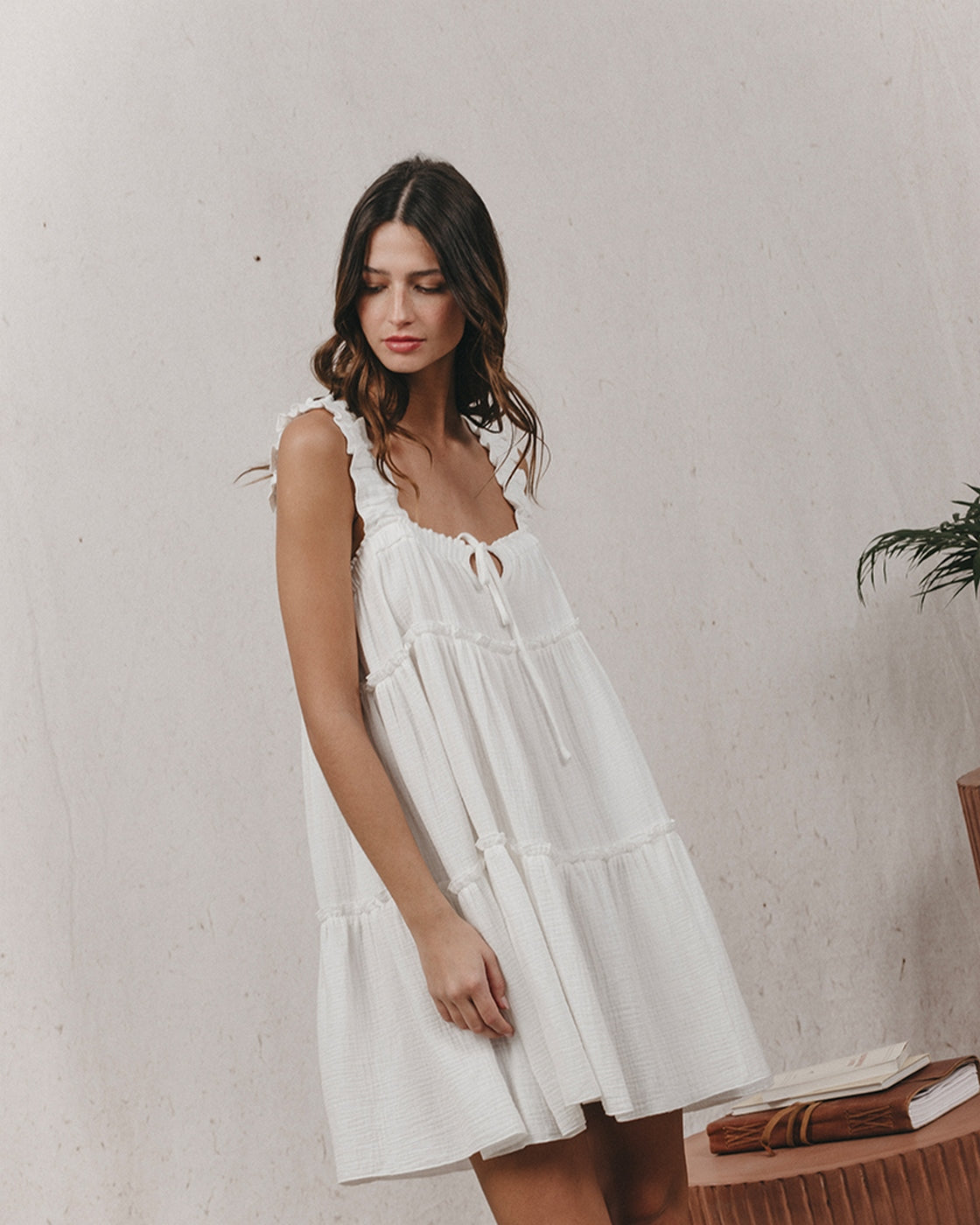 Robe Courte Kawai - Ecru