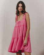 Vestido Corto Kawai - Rosa