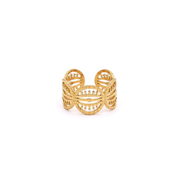 Anillo Ajustable "Sophie" Acero Inoxidable