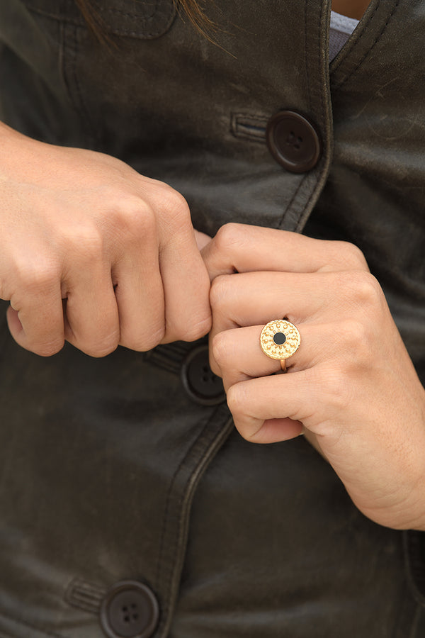 Anillo Ajustable "Sylvie" Acero Inoxidable