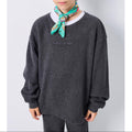 Sweat Droit Col Rond - Anthracite Chine - Enfant