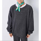 Sweat Droit Col Rond - Anthracite Chine - Enfant