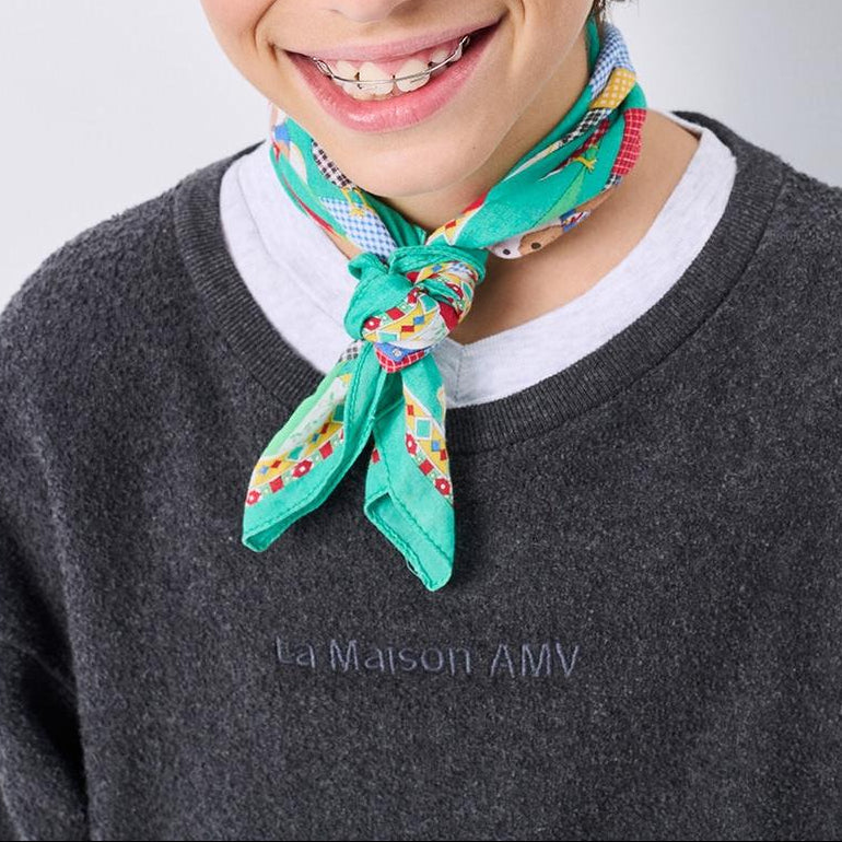 Sweat Droit Col Rond - Anthracite Chine - Enfant