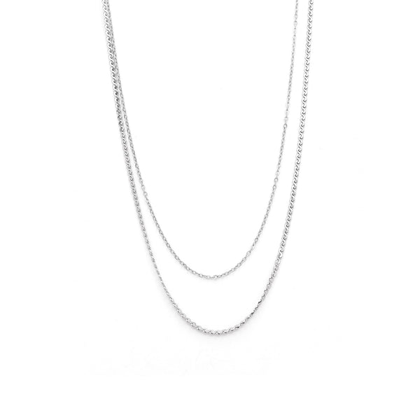 "Sonia" Double Strand Necklace Stainless Steel