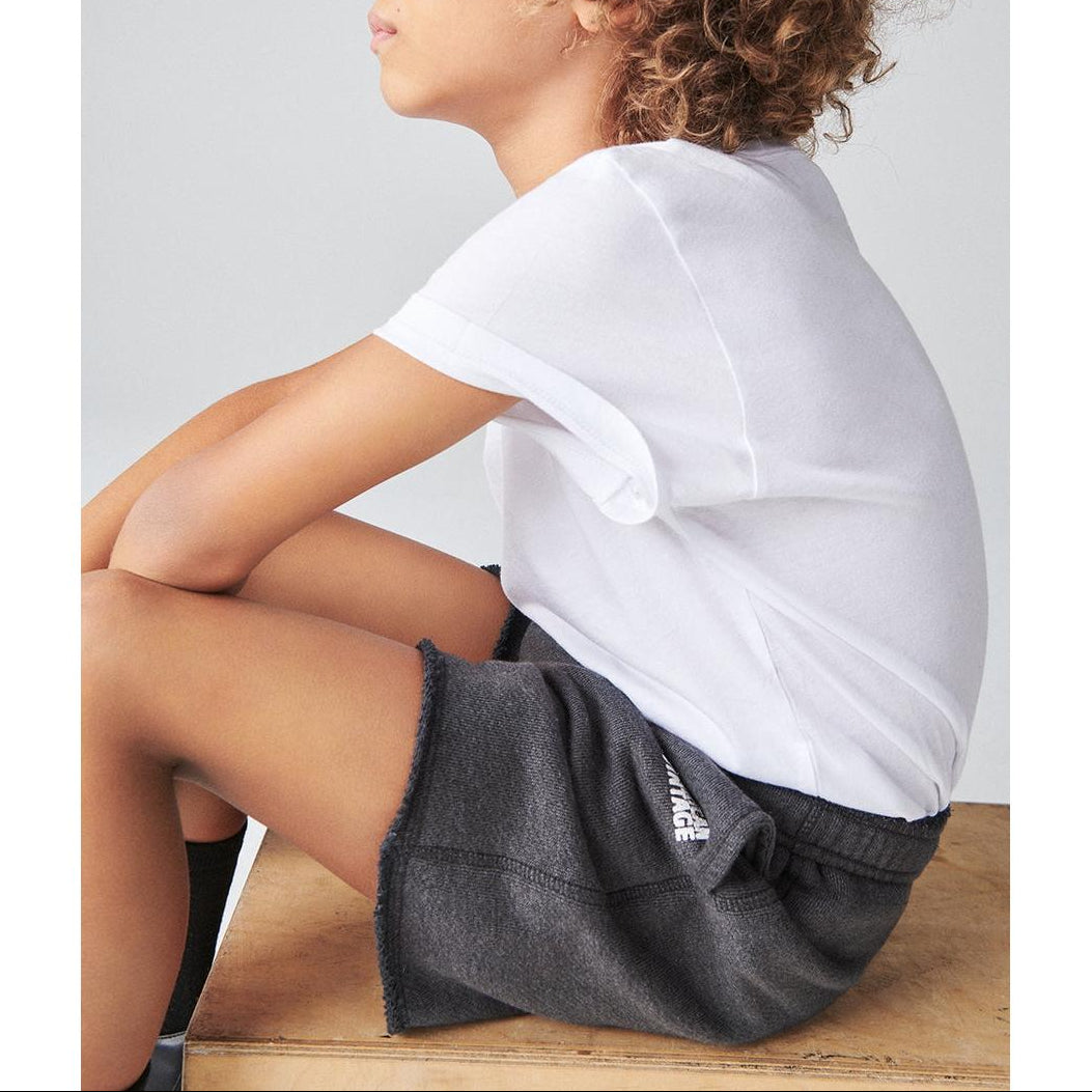 Camiseta recta de cuello redondo - Blanco - Niño