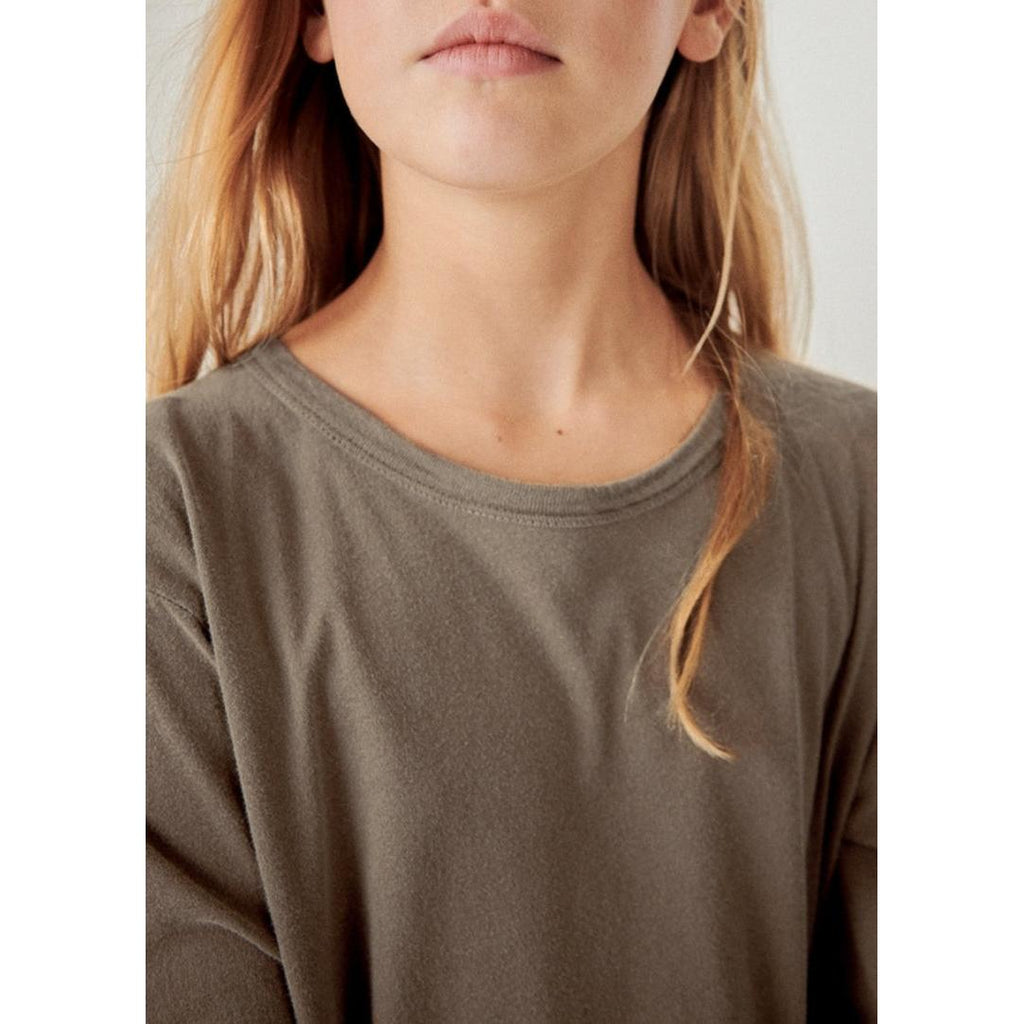 Straight Round-Neck T-Shirt - Café Au Lait Vintage - Kids