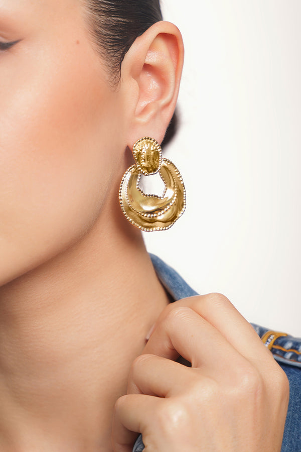 Pendientes "Ninon" de acero inoxidable