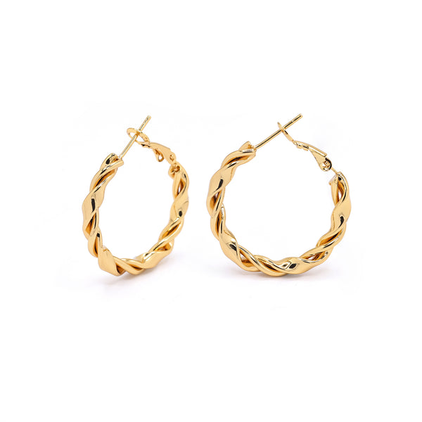"Esmeralda" Stainless Steel Hoop Earrings