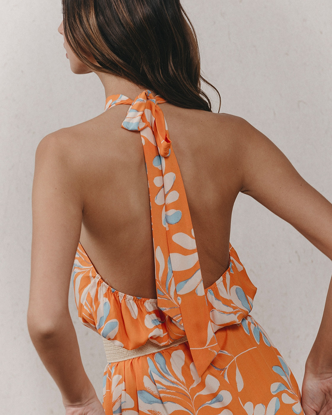 Vestido Largo Kendall - Naranja
