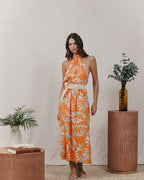 Vestido Largo Kendall - Naranja