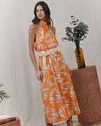 Vestido Largo Kendall - Naranja