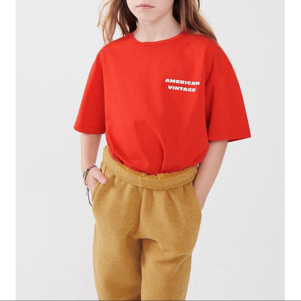 T-Shirt Droit Col Rond Imprime - Fraisier Vintage - Enfant