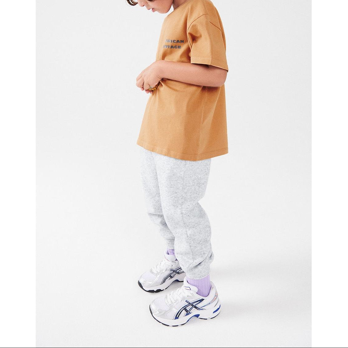 Straight Round-Neck Printed T-Shirt - Vintage Hazelnut - Kids