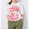 Camiseta recta de cuello redondo - Blanco - Niño