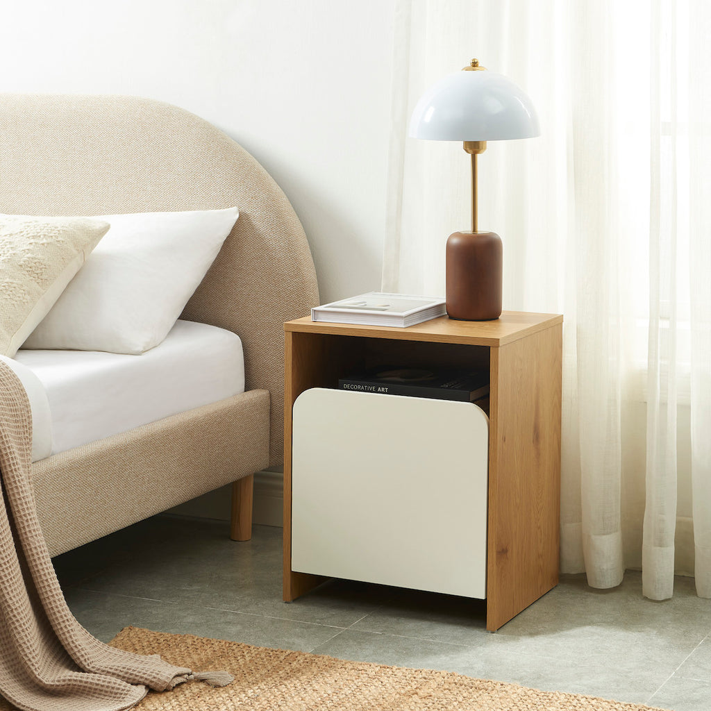 Kilda - Bedside Table - Oak Effect