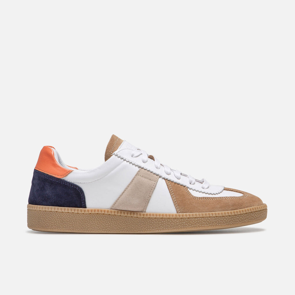 Basket Kinks Sm - Cognac/Blanc/Taupe
