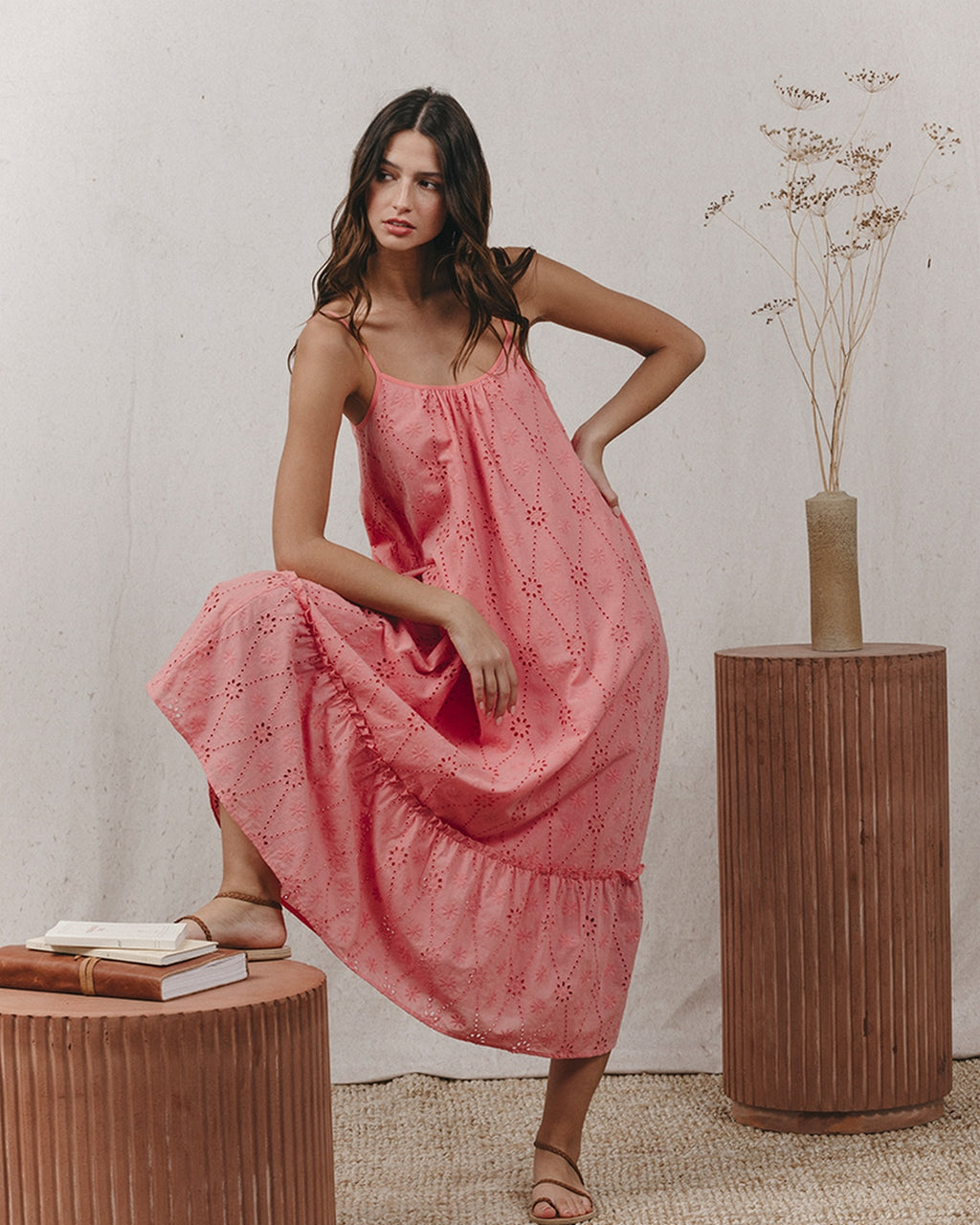 Vestido Largo Kinzzy - Rosa
