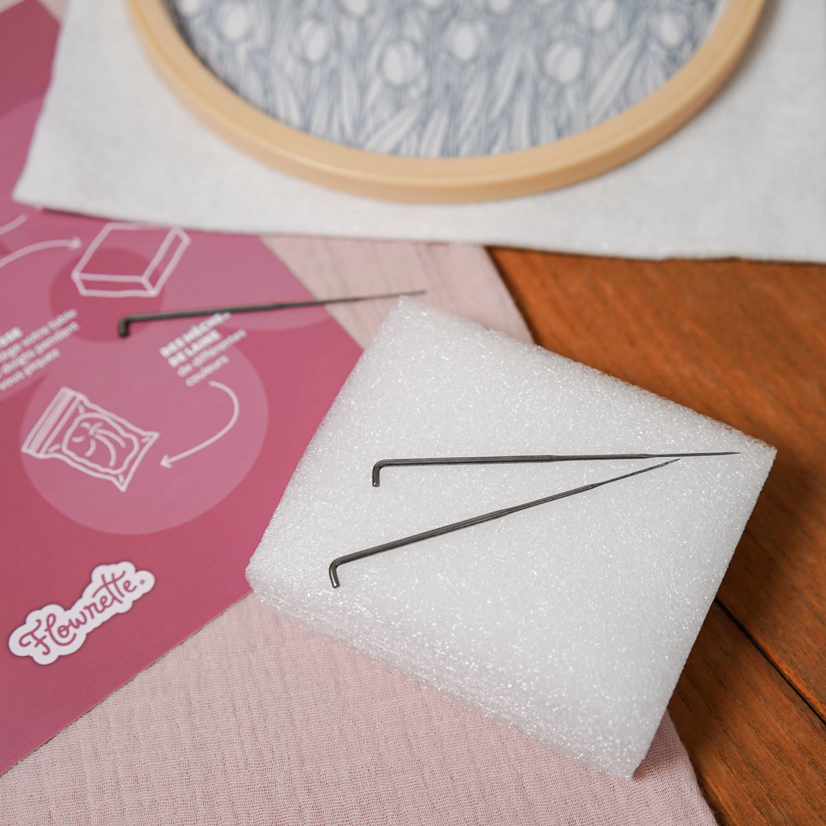 Kit Diy Feutrage À L'Aiguille Tulipes