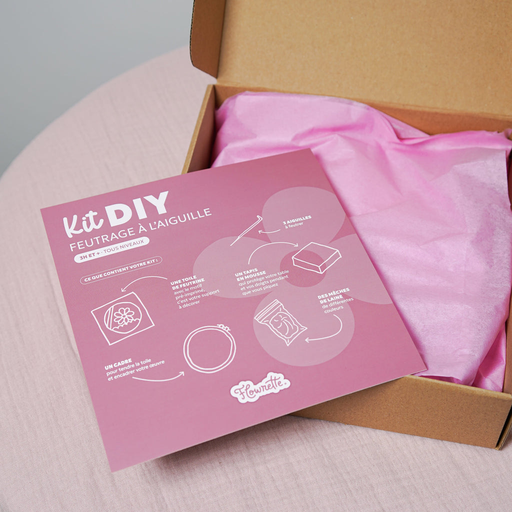 Kit Diy Feutrage À L'Aiguille Tulipes