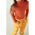 Fitted Rollneck T-Shirt - Vintage Guava - Kids
