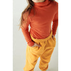 Fitted Rollneck T-Shirt - Vintage Guava - Kids