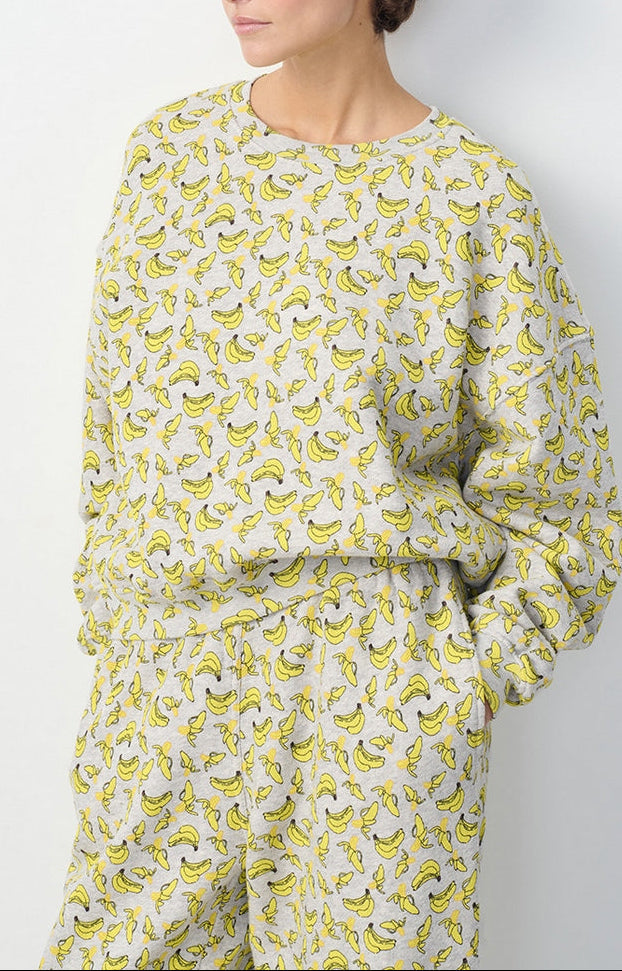 Sudadera de cuello redondo estampada - Polly - Mujer