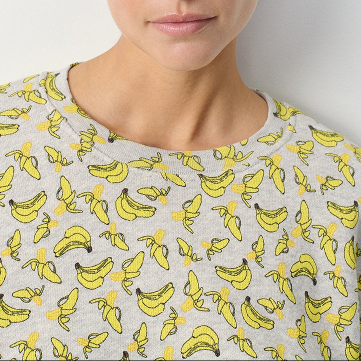 Sudadera de cuello redondo estampada - Polly - Mujer