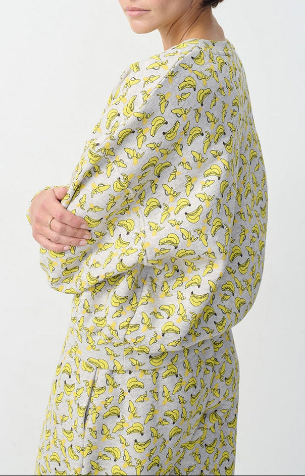 Sudadera de cuello redondo estampada - Polly - Mujer