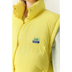 Oversized Sleeveless Midi Puffer Jacket - Beurre - Women