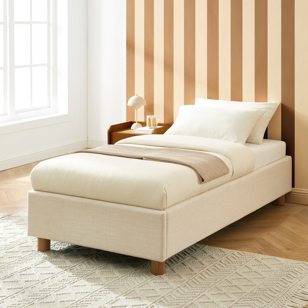 Korall - Cama Infantil - Tejido - Beige Lino