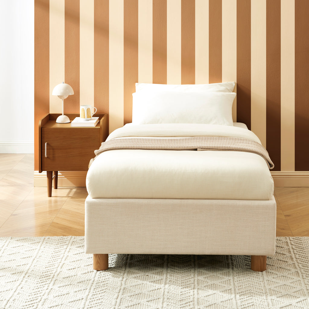 Korall - Cama Infantil - Tejido - Beige Lino