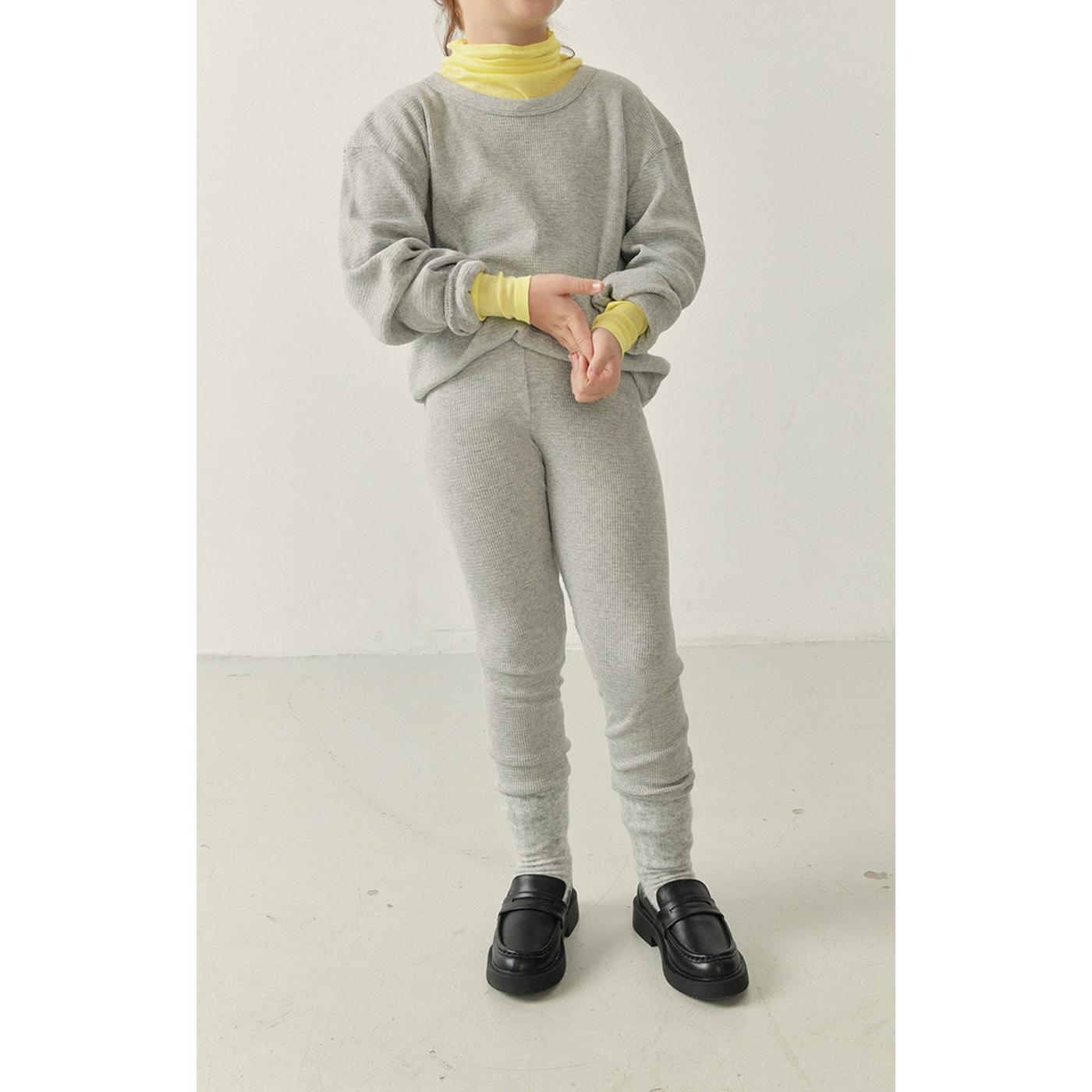 Leggings - Gris jaspeado - Niño