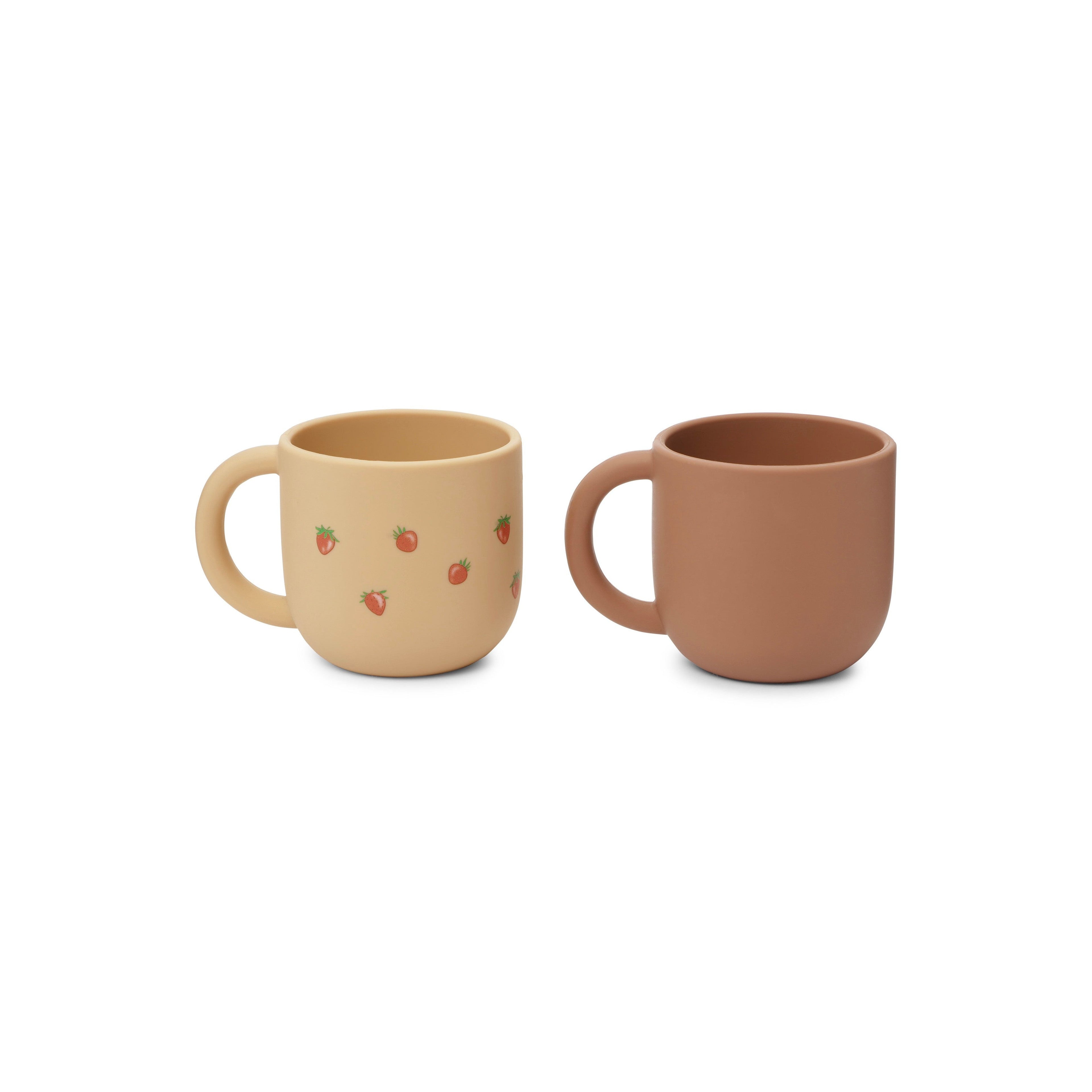 Set of 2 Silicone Cups - Strawberry