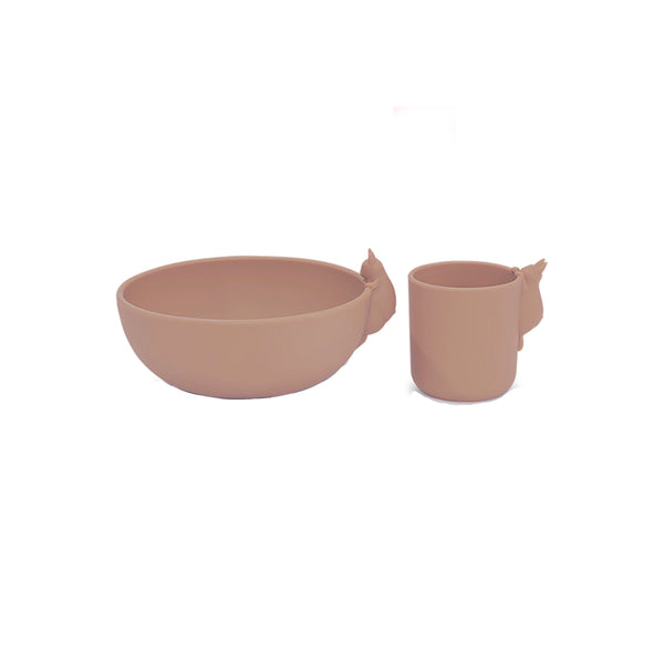 Ensemble Bol Et Tasse Lapin - Blush