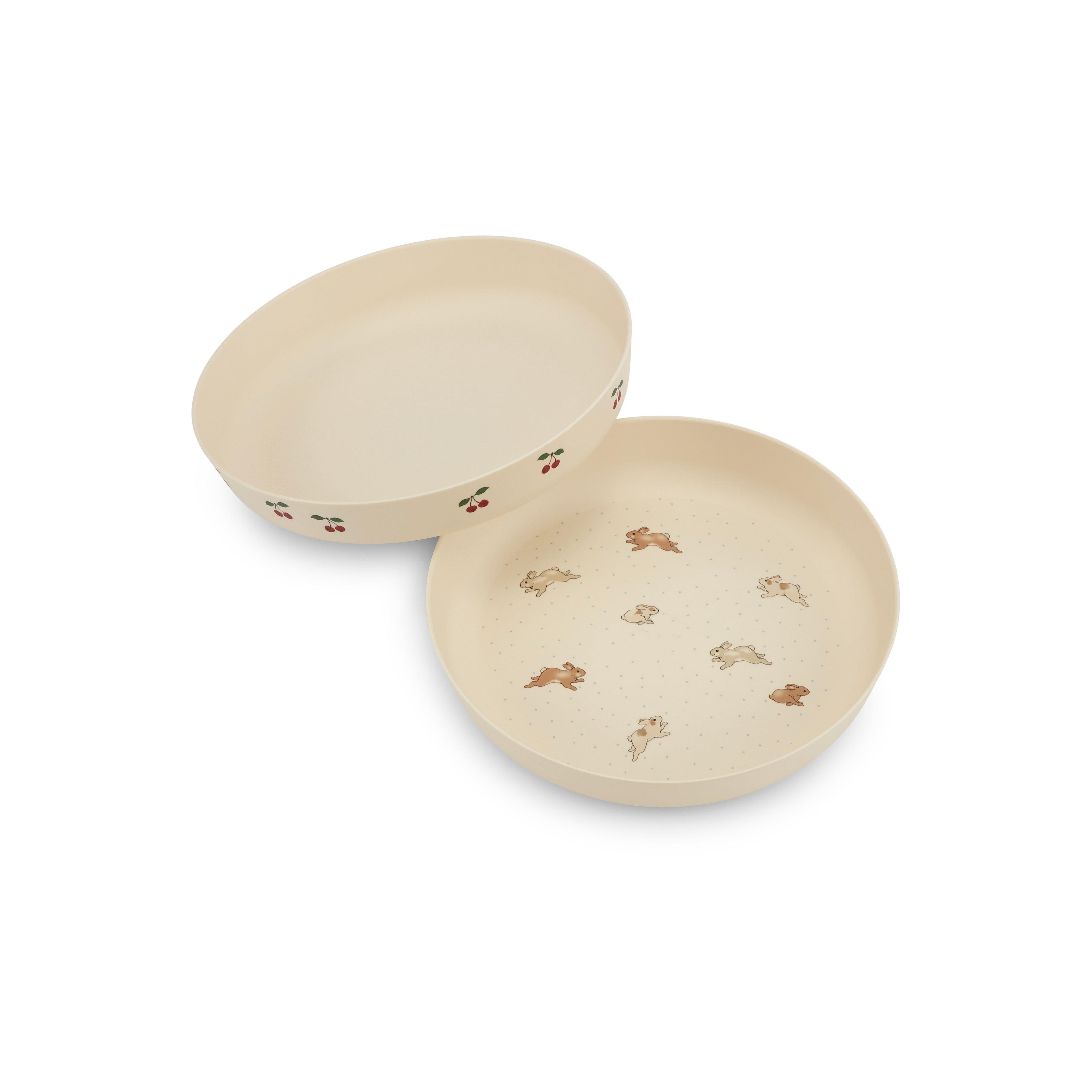 Konges Sløjd - 2 Pack Plate - Cherry/Petit Lapin