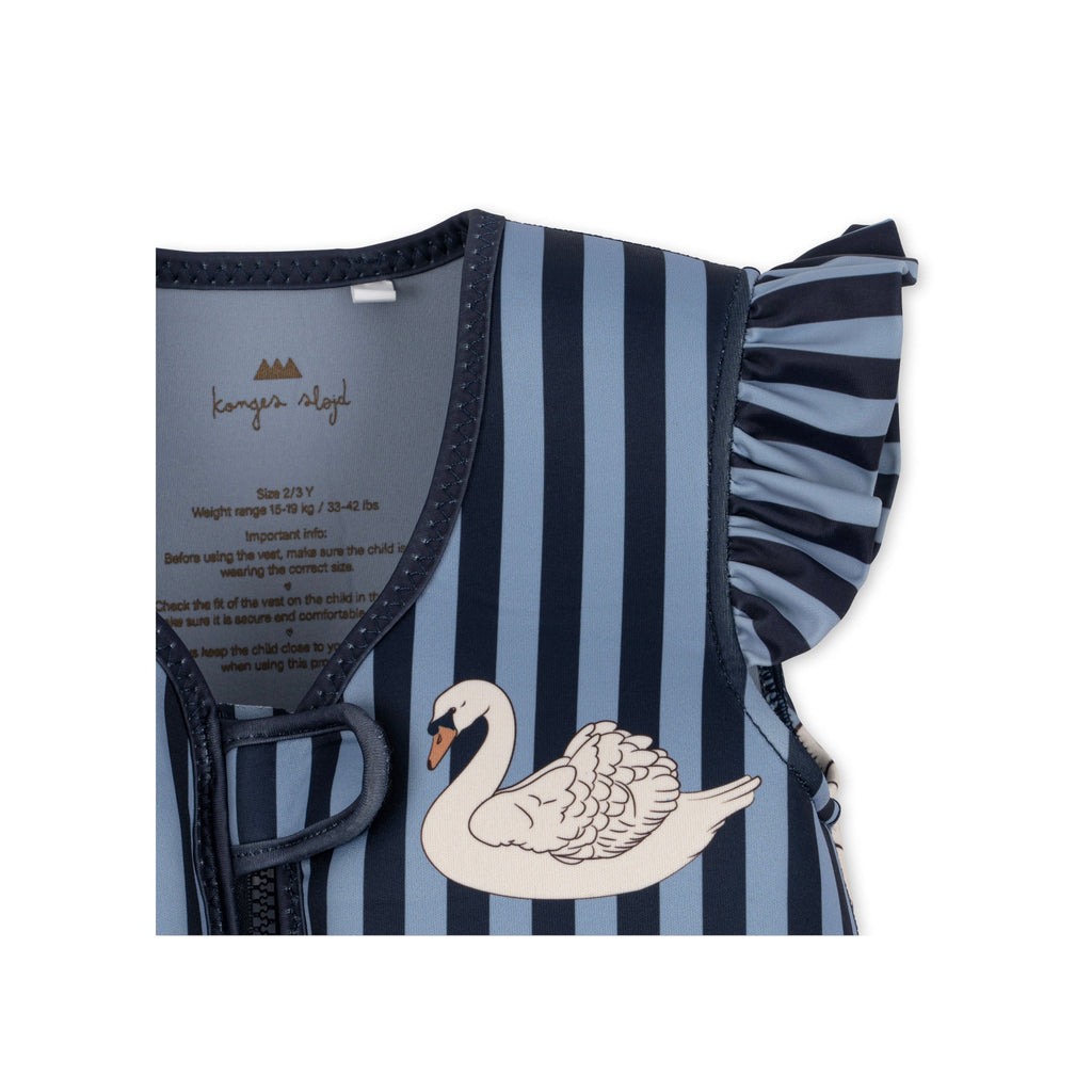Float Vest - Swan Stripe