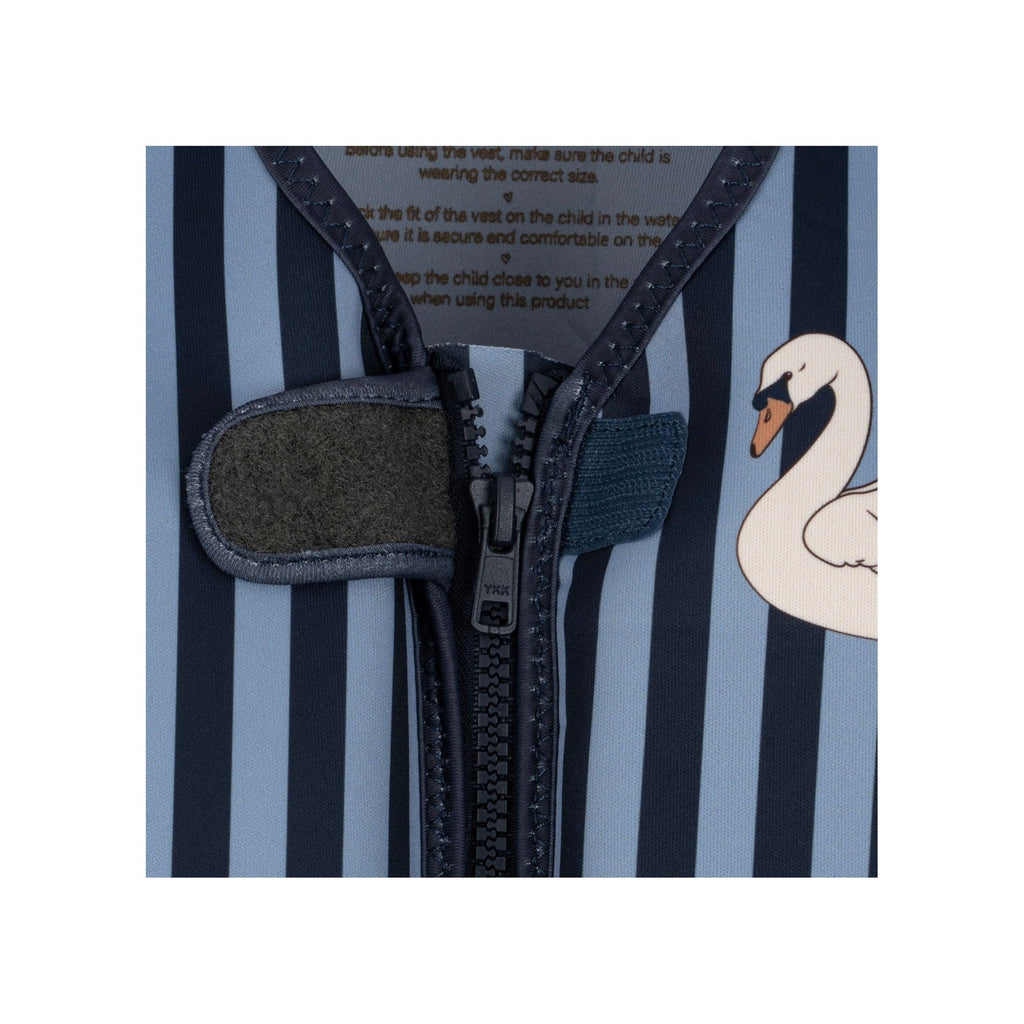 Float Vest - Swan Stripe