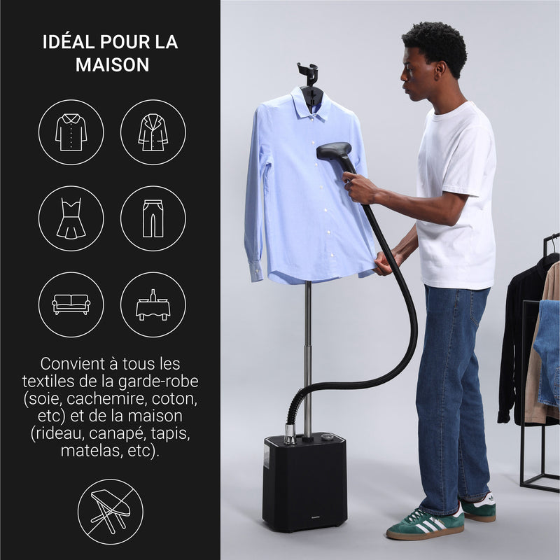 Upright Garment Steamer - Sonia - Black