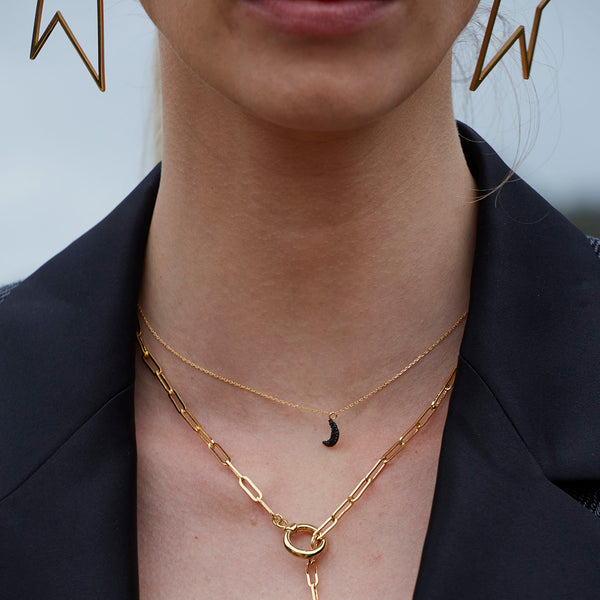 Collier Kuchi Moon Silver Night