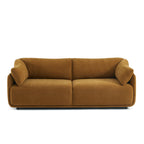 Kurly - Canapé 3 Places - Tissu Texturé - Ocre