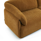 Kurly - Canapé 3 Places - Tissu Texturé - Ocre