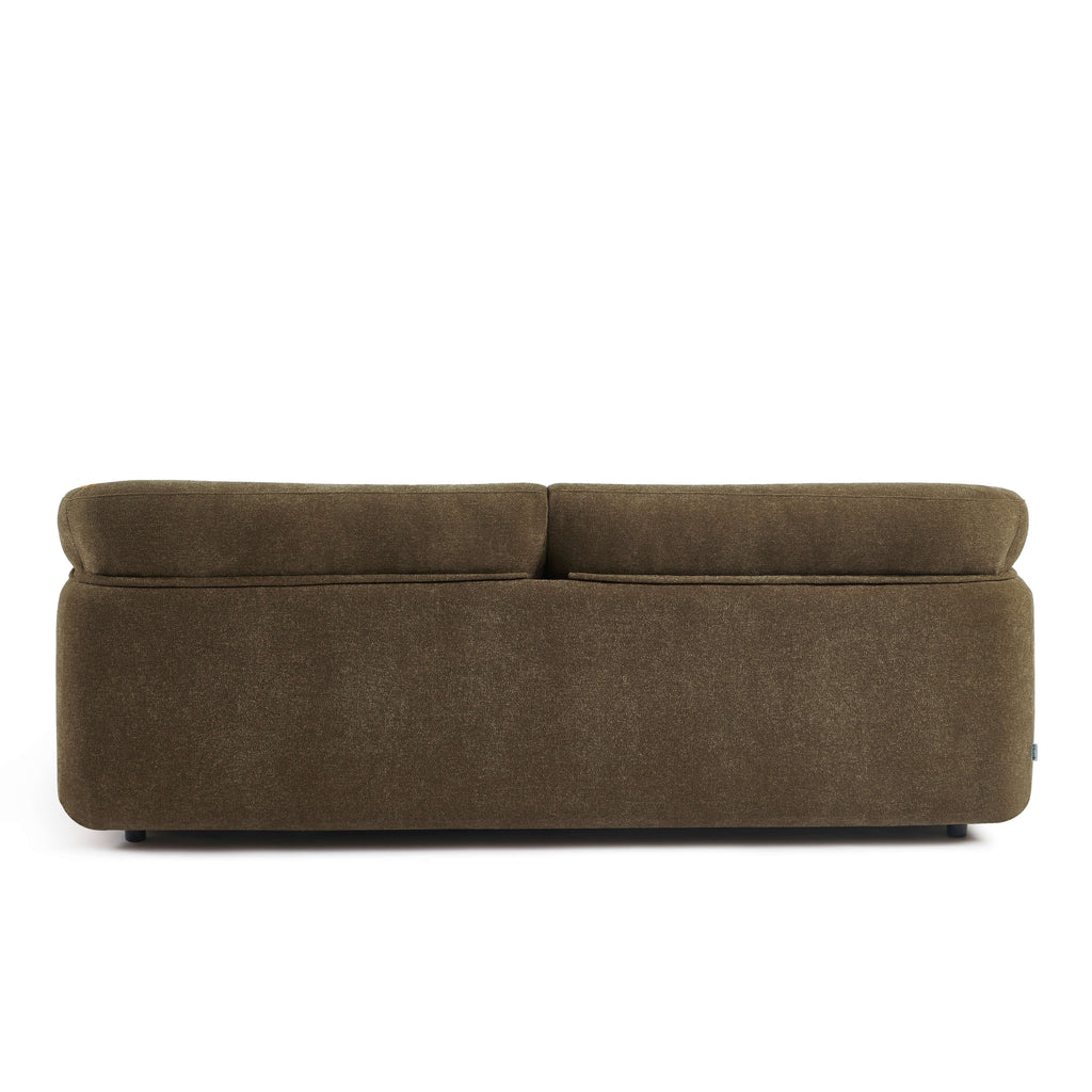 Kurly - Sofá 3 Plazas - Tela Texturizada - Taupe