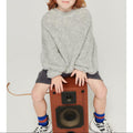 Jersey de cuello redondo - Gris jaspeado - Infantil